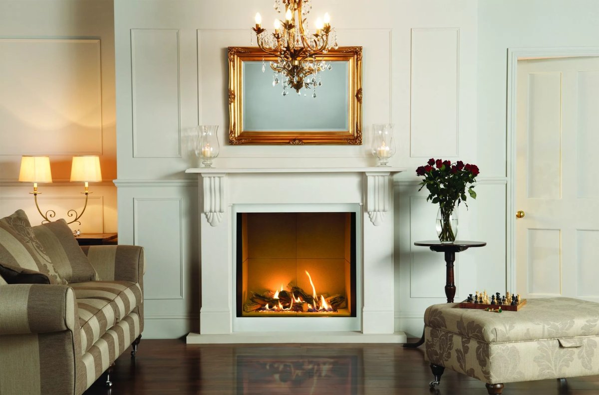 Камин Неоклассика белый