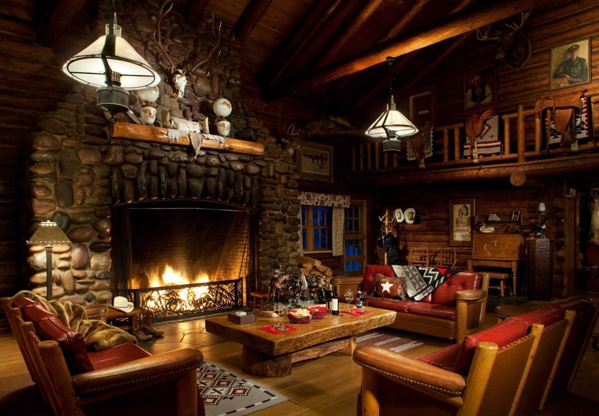 Домик в горах интерьер