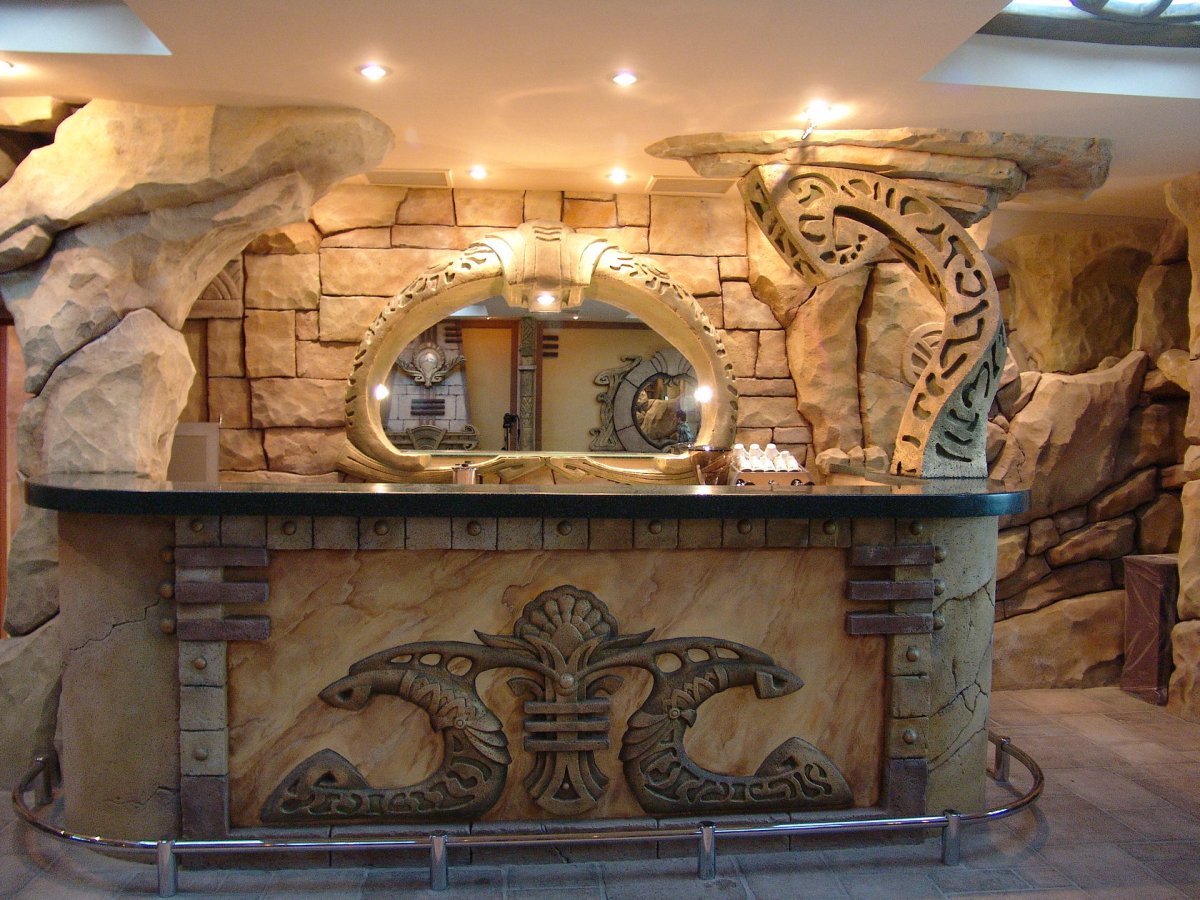 Барной стойка арт бетон