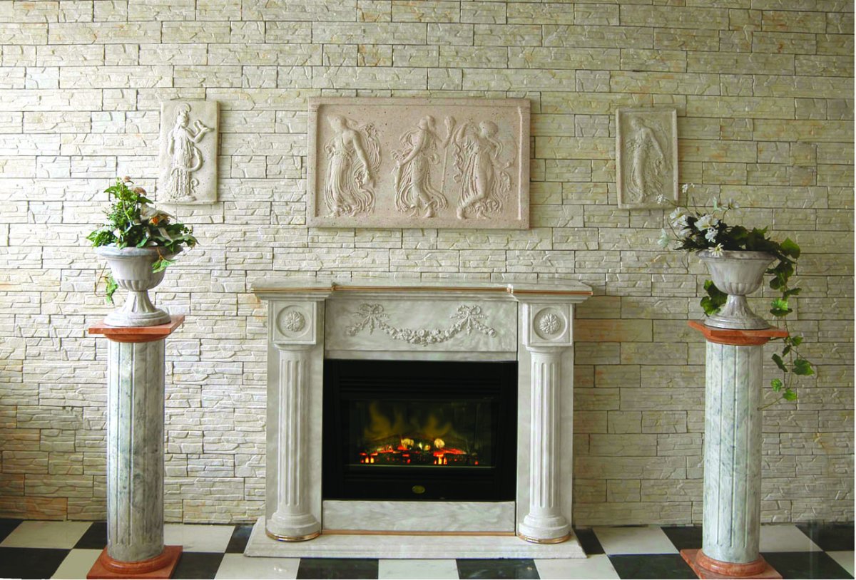 Барельеф на камине