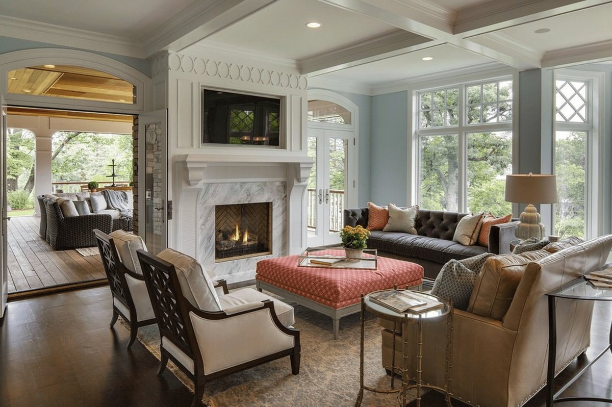 Интерьер Крафтсман стиль загородный дом