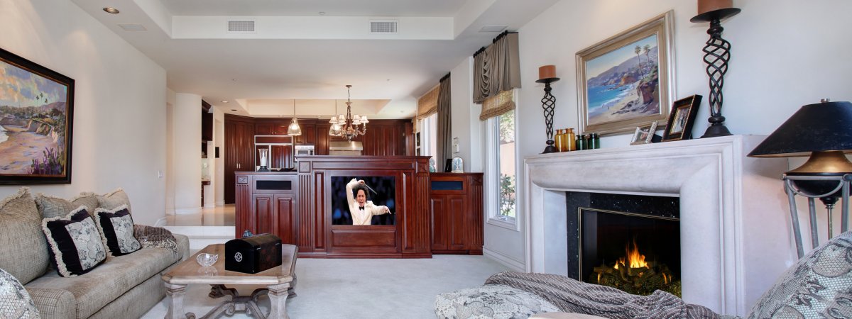 Камин в интерьере