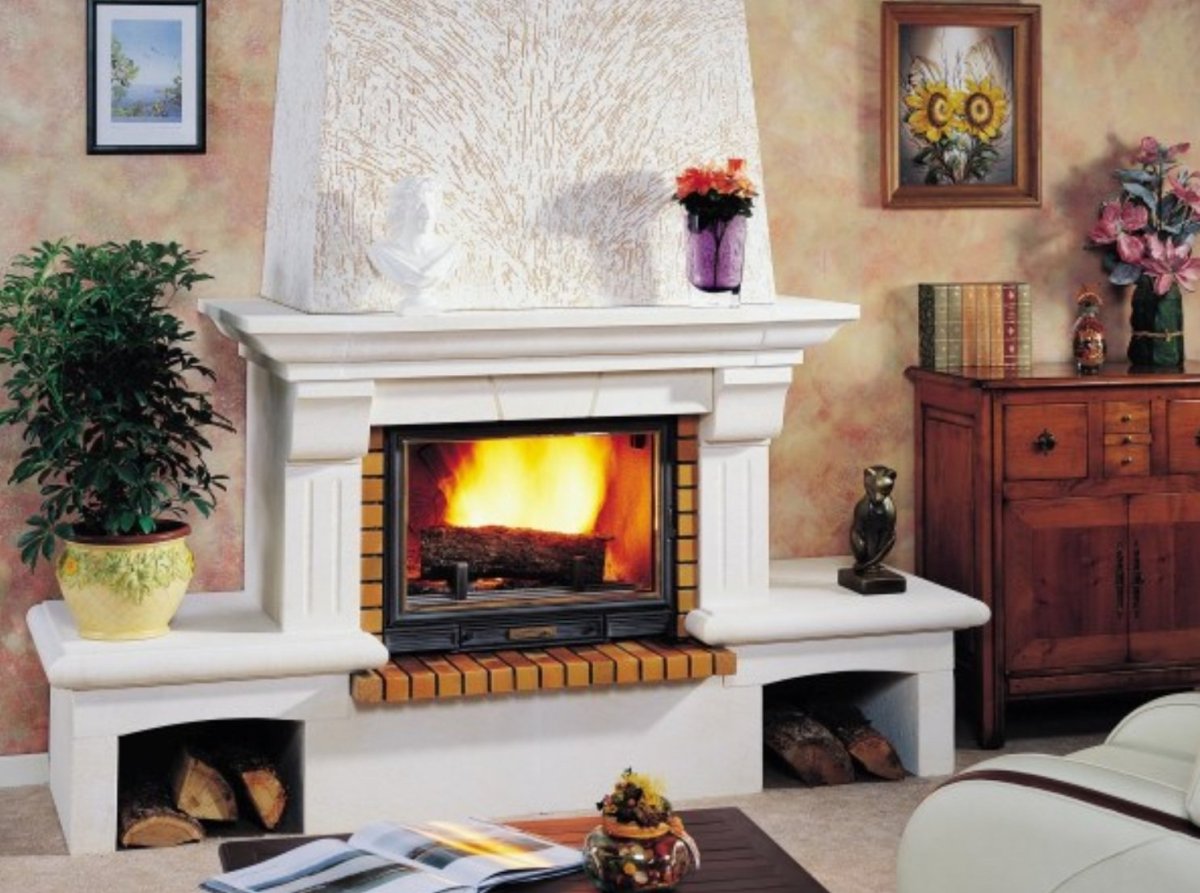 Отделка камина