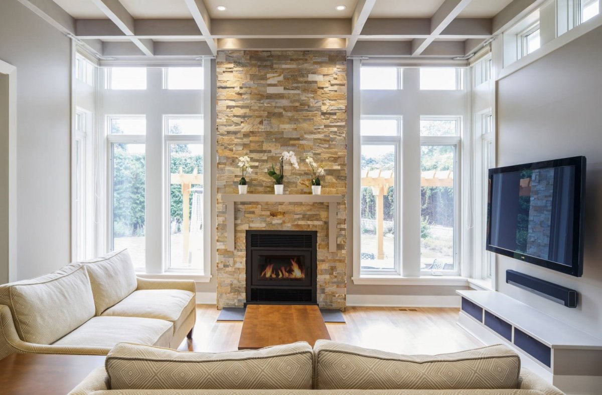 Уютная гостиная в частном доме