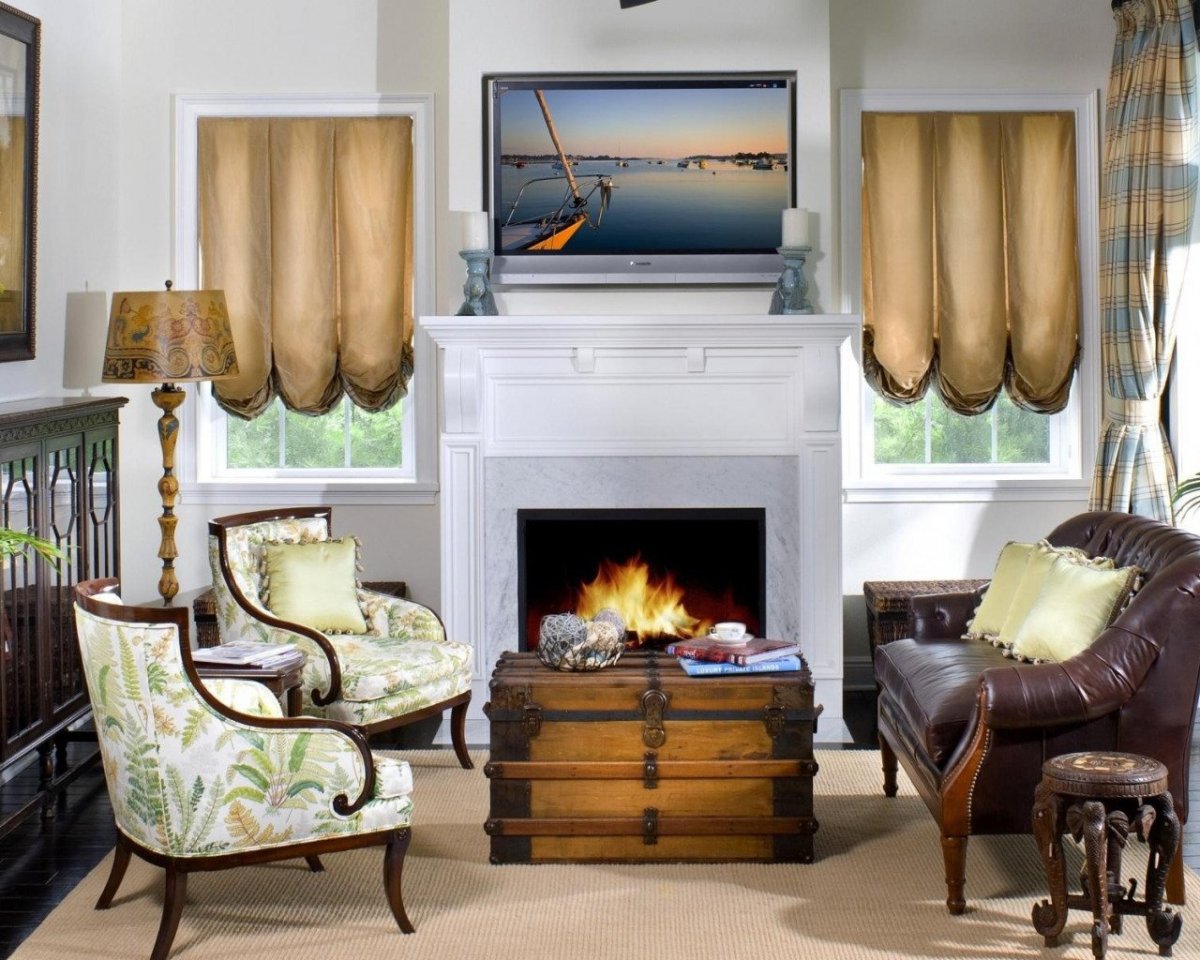 Кресла для камина в гостиной