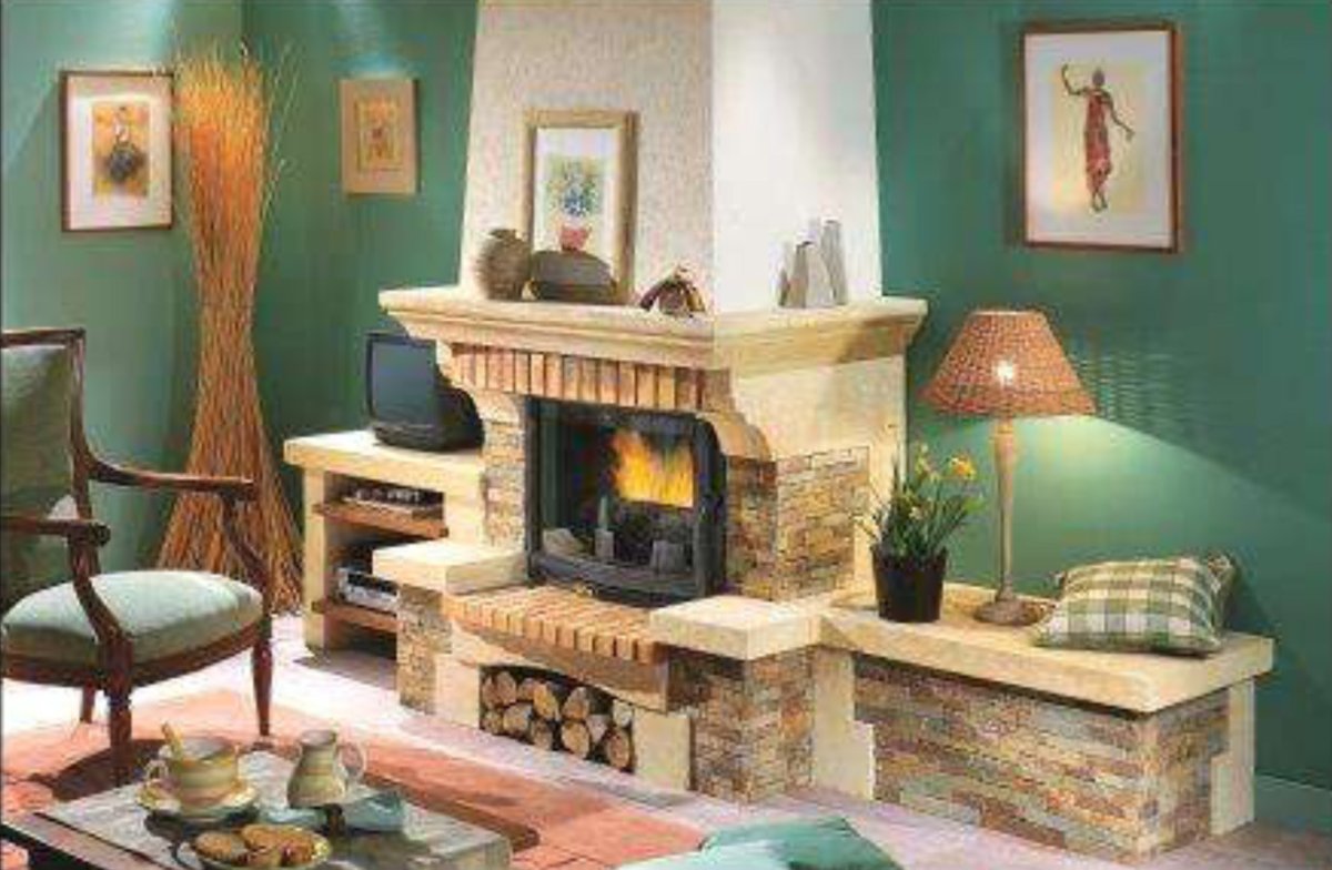 Дровяная печь-камин Chazelles rustique