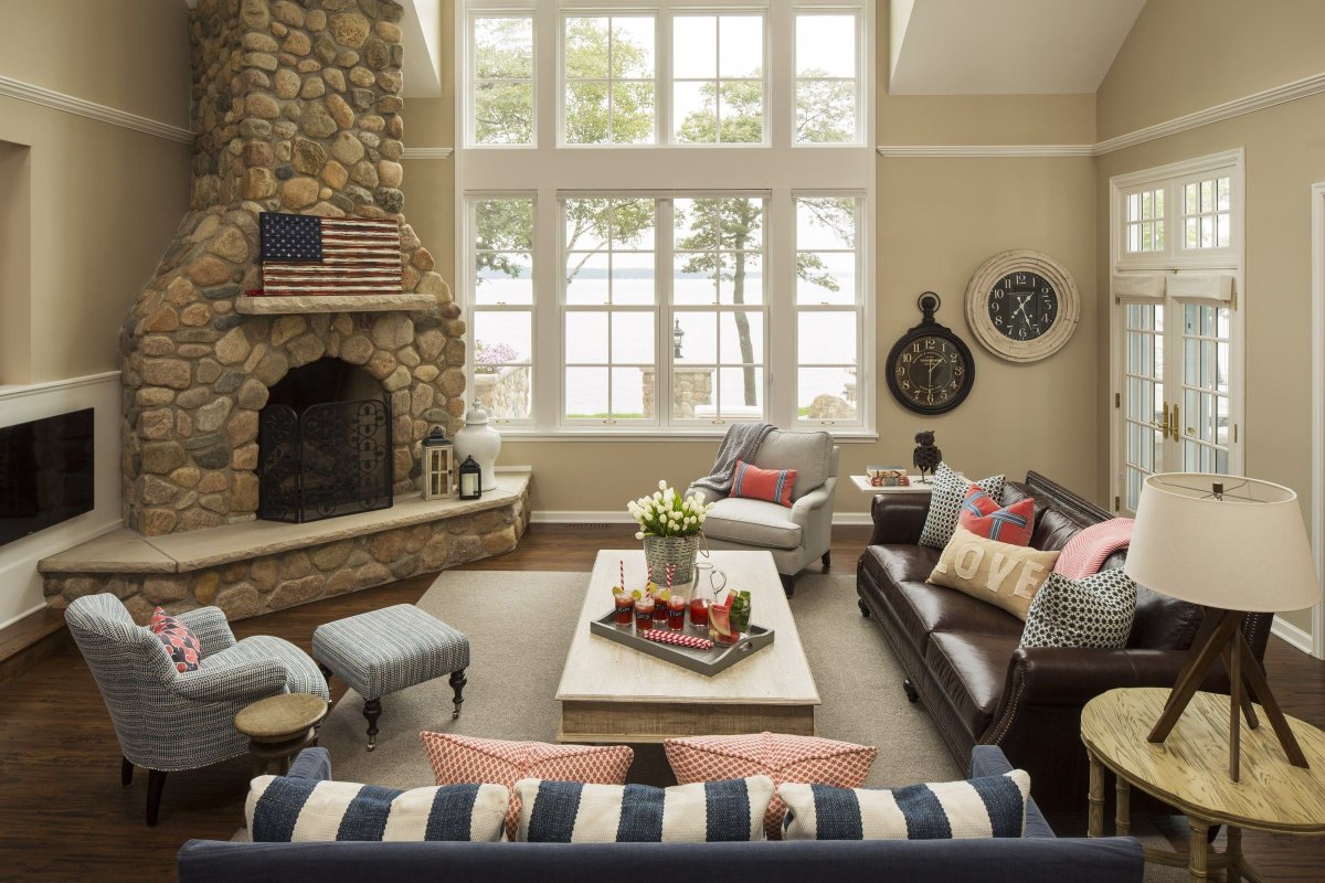 Palisse Supra в интерьере камин