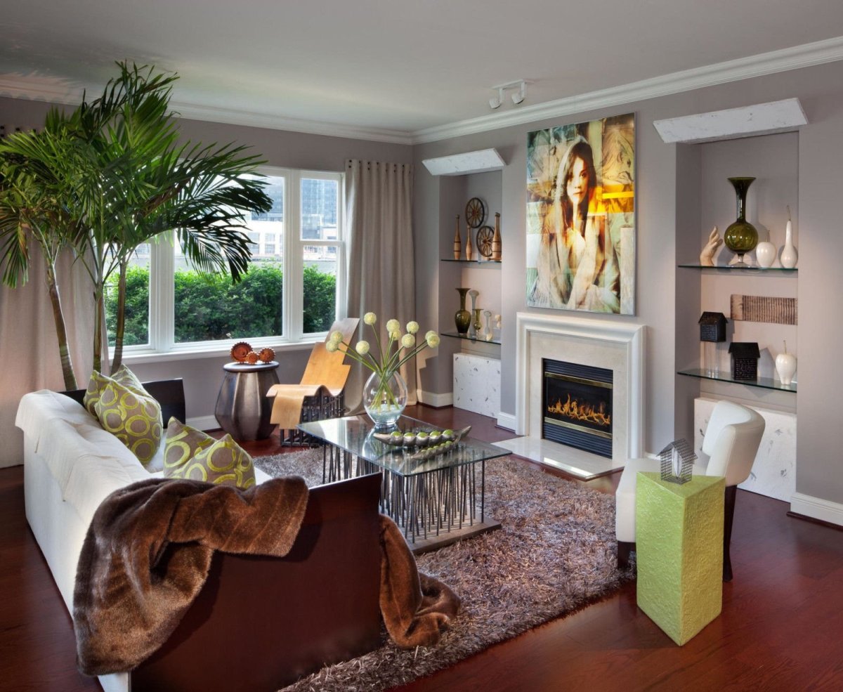 Уютная современная гостиная