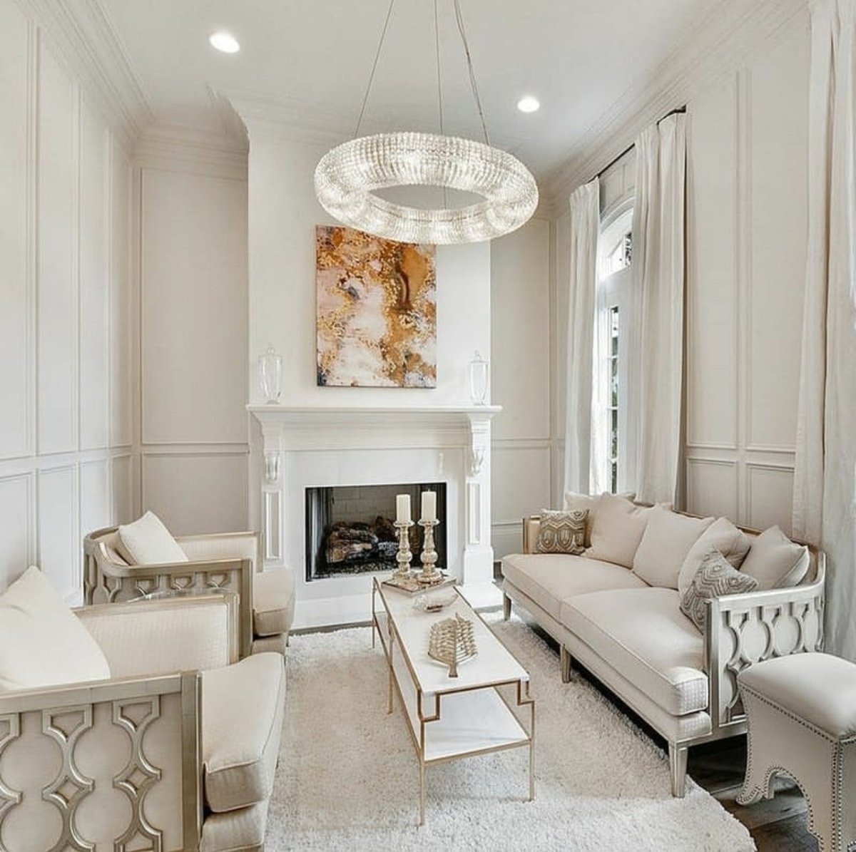 Белый камин Неоклассика Неоклассика