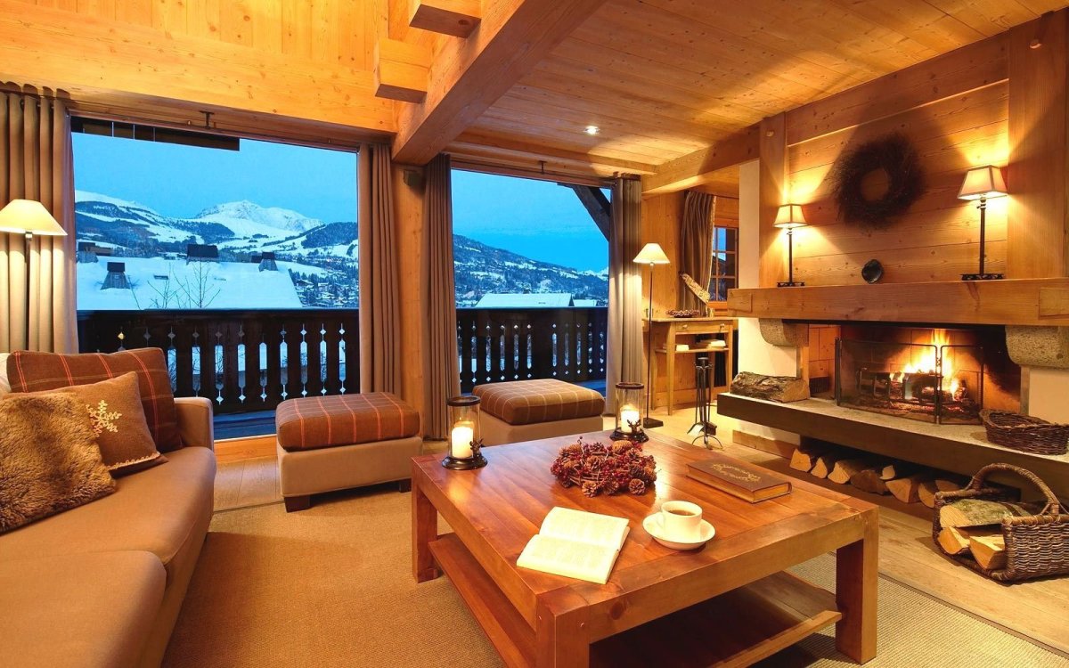 Домик в горах интерьер