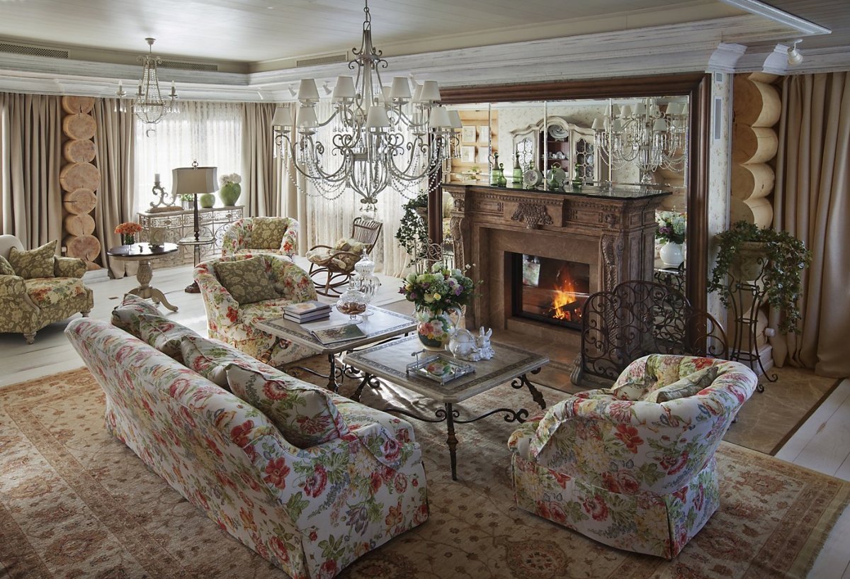 Интерьер загородного дома в стиле Прованс