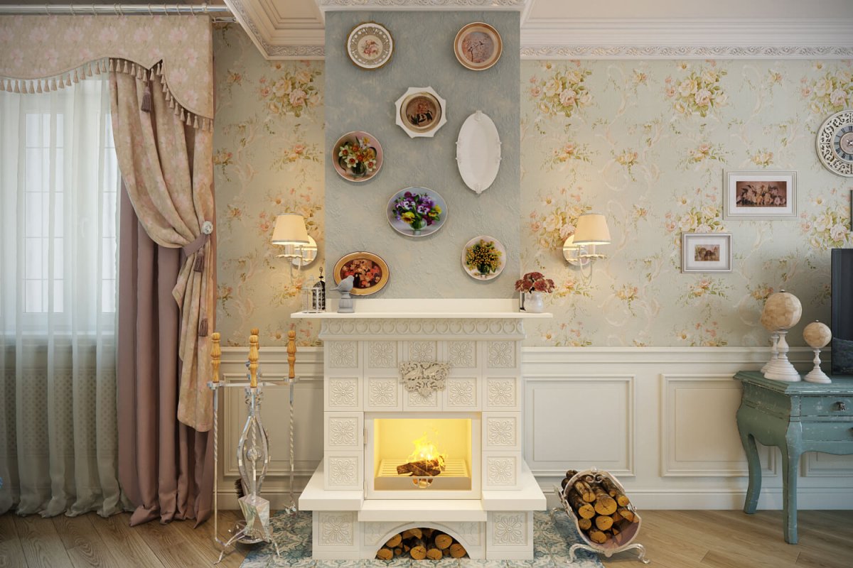 Камин в стиле Прованс