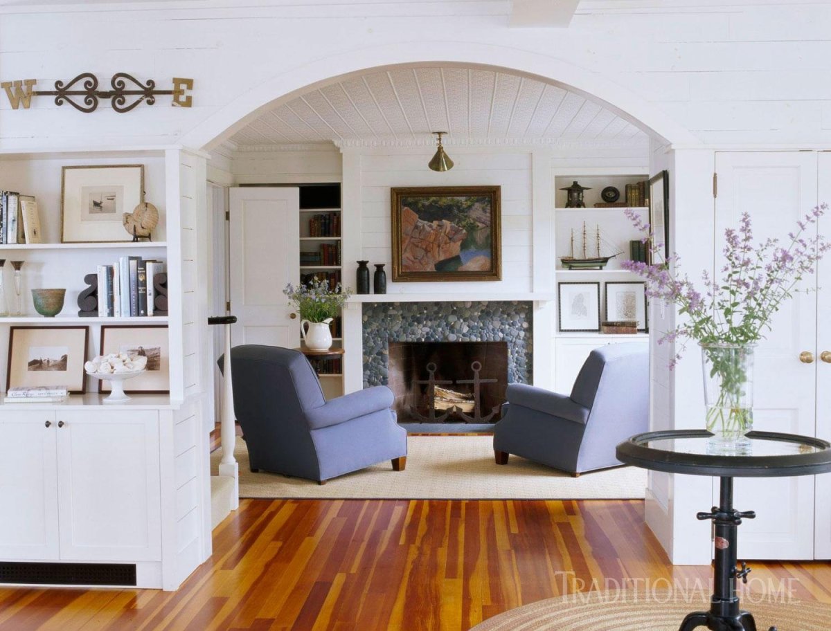 Камин в стиле Прованс в интерьере