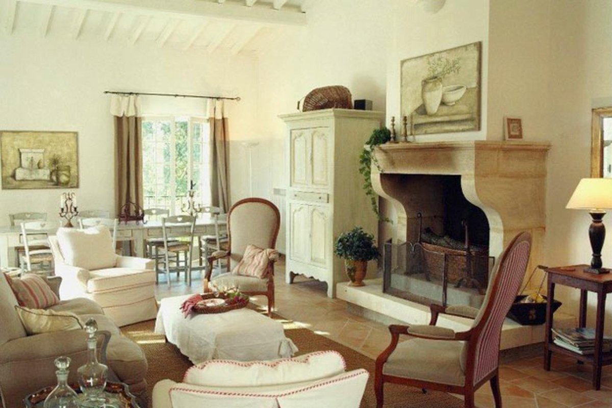 Гостиная в стиле Прованс Лаванда