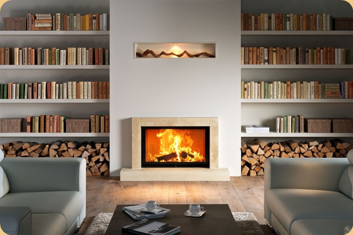 Камин Неоклассика белый