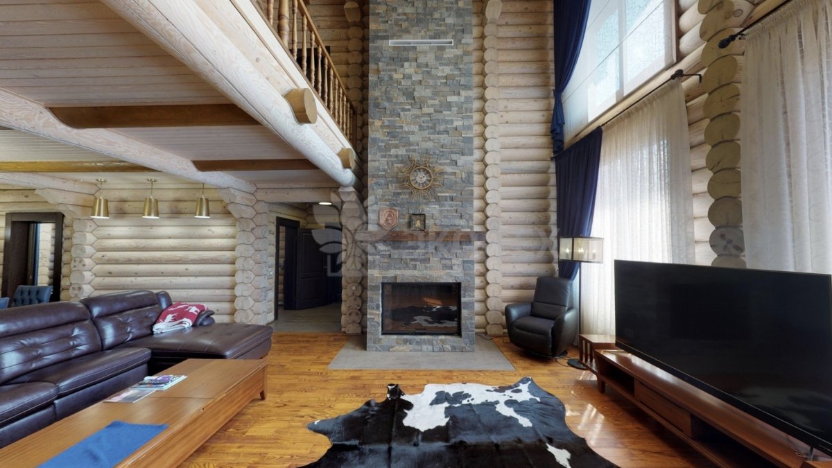 Дом оцилиндрованного бревна 6 8 интерьер