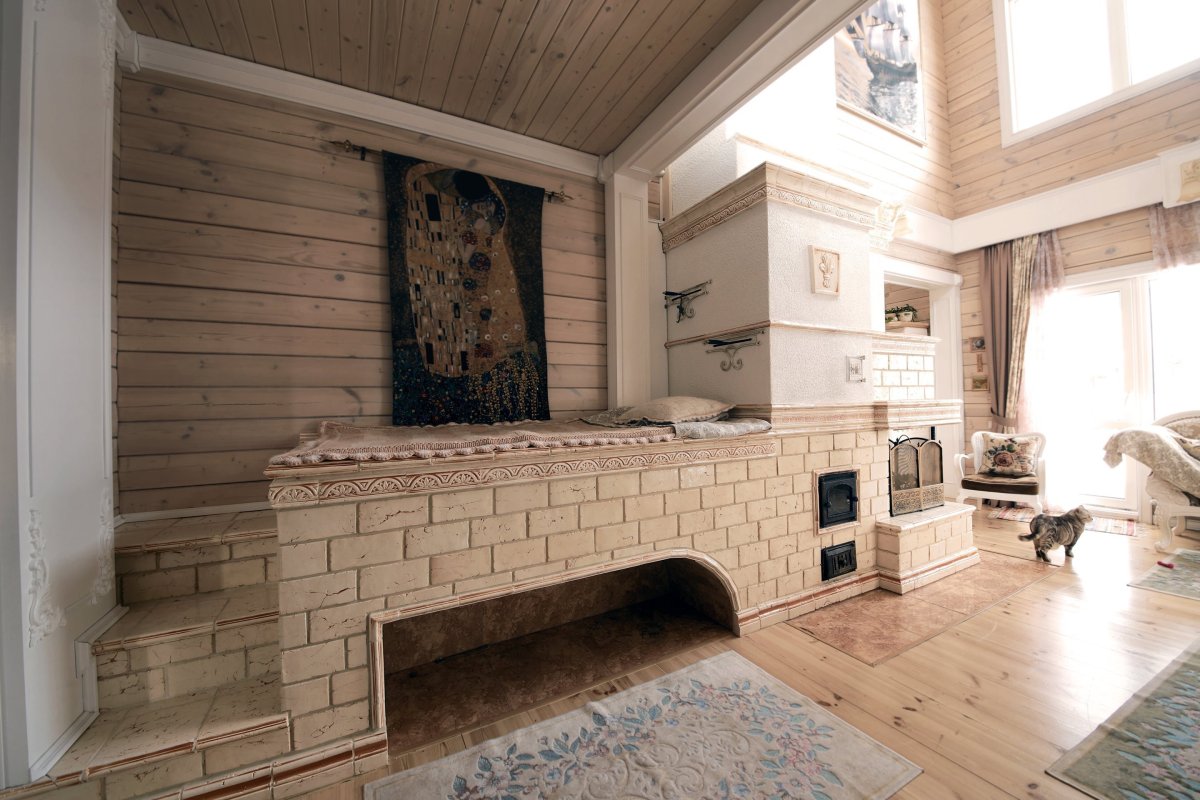 Русская печь с лежанкой