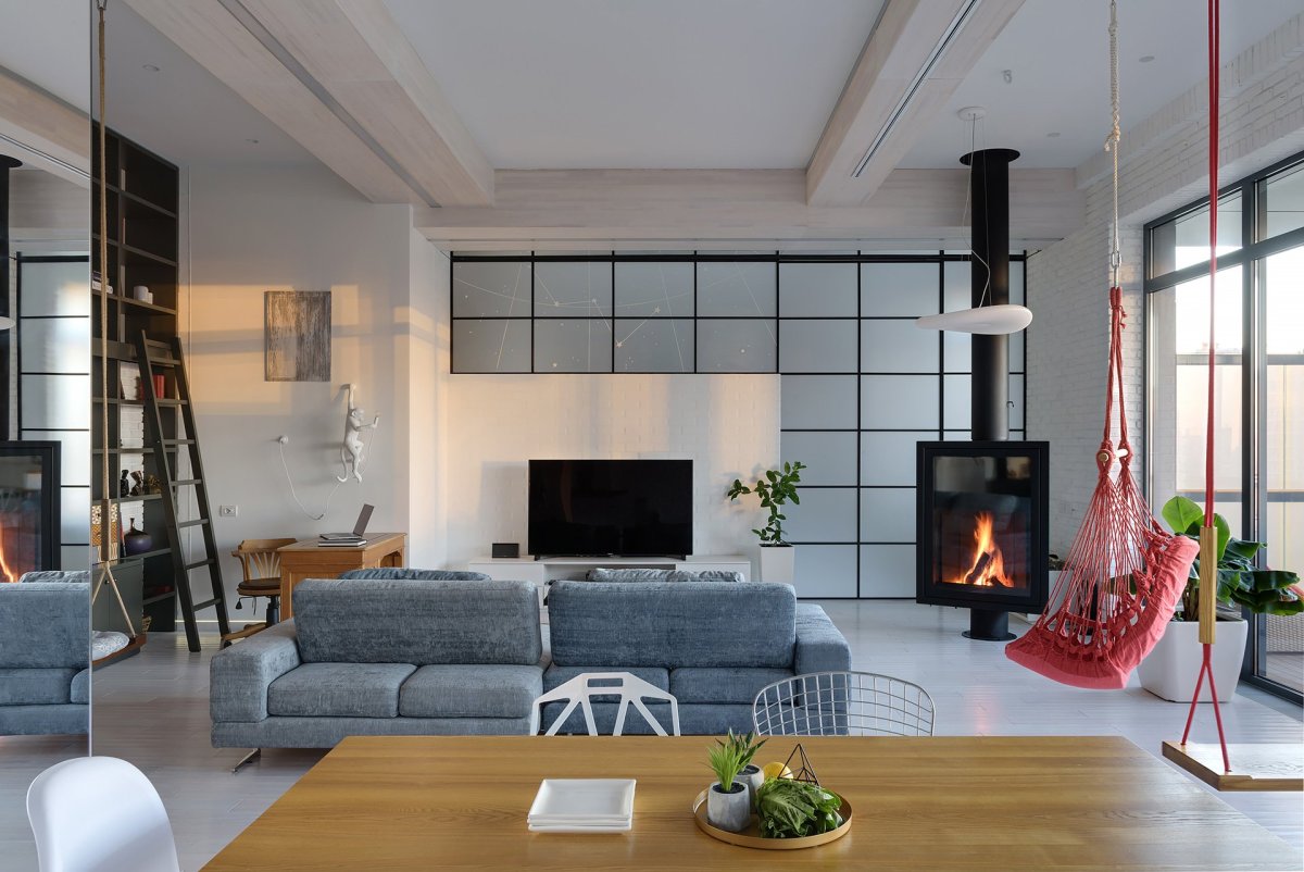 Подвесной камин Минимализм