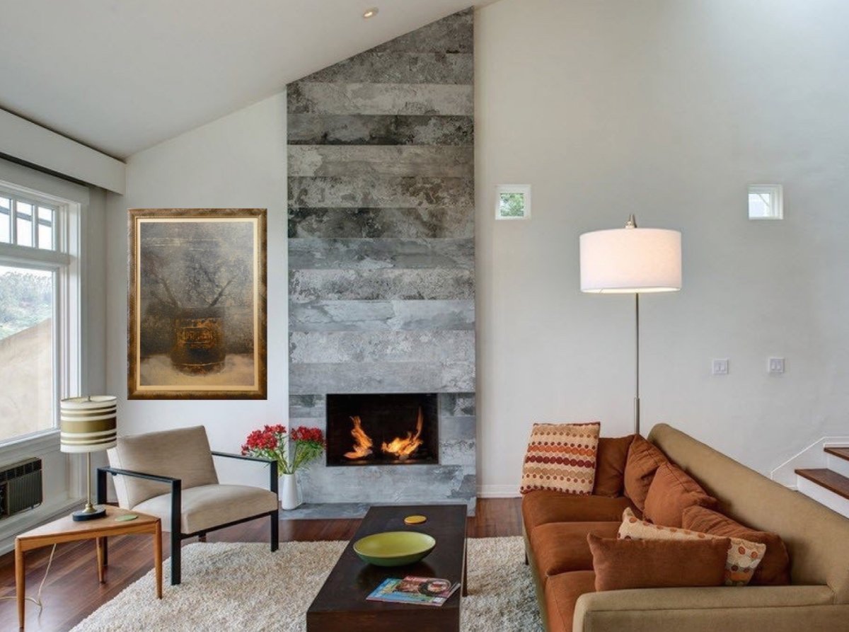 Камин в минималистическом стиле