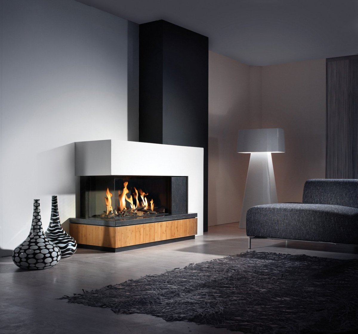 Камин в стиле Контемпорари