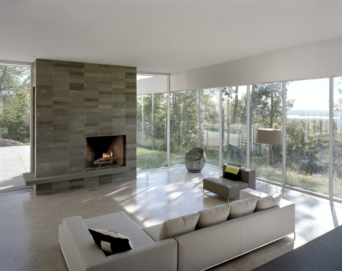 Камин в стиле Минимализм в интерьере