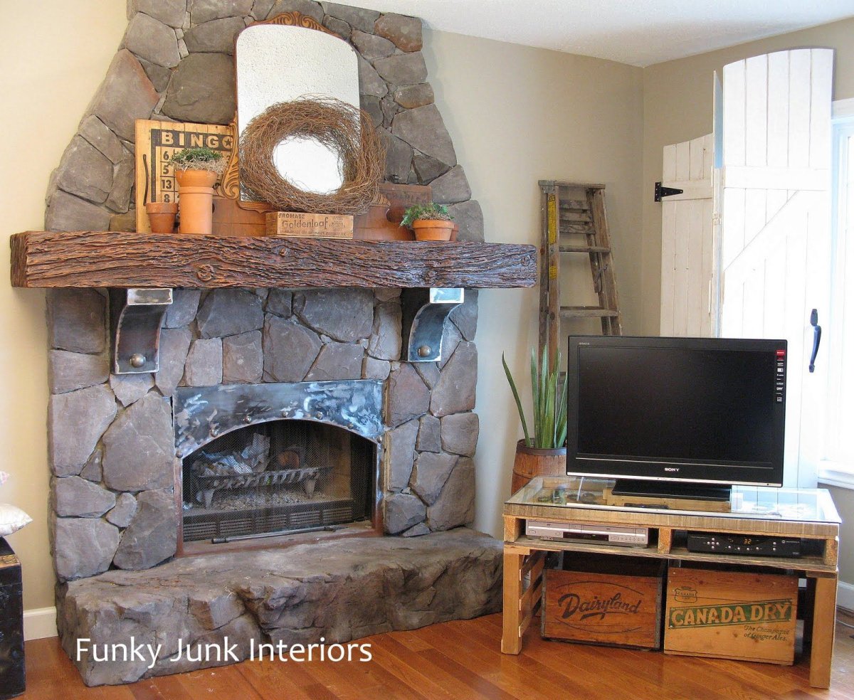 Камины из гипсокартона обложенные камнем