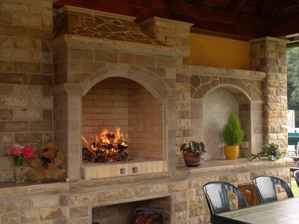 Летняя кухня в современном стиле