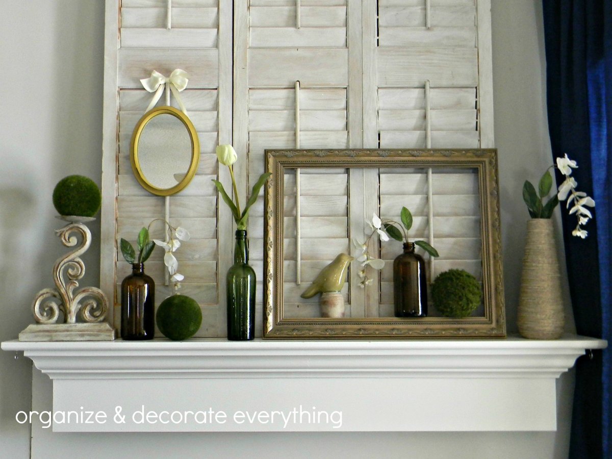 Весеннее украшение камина