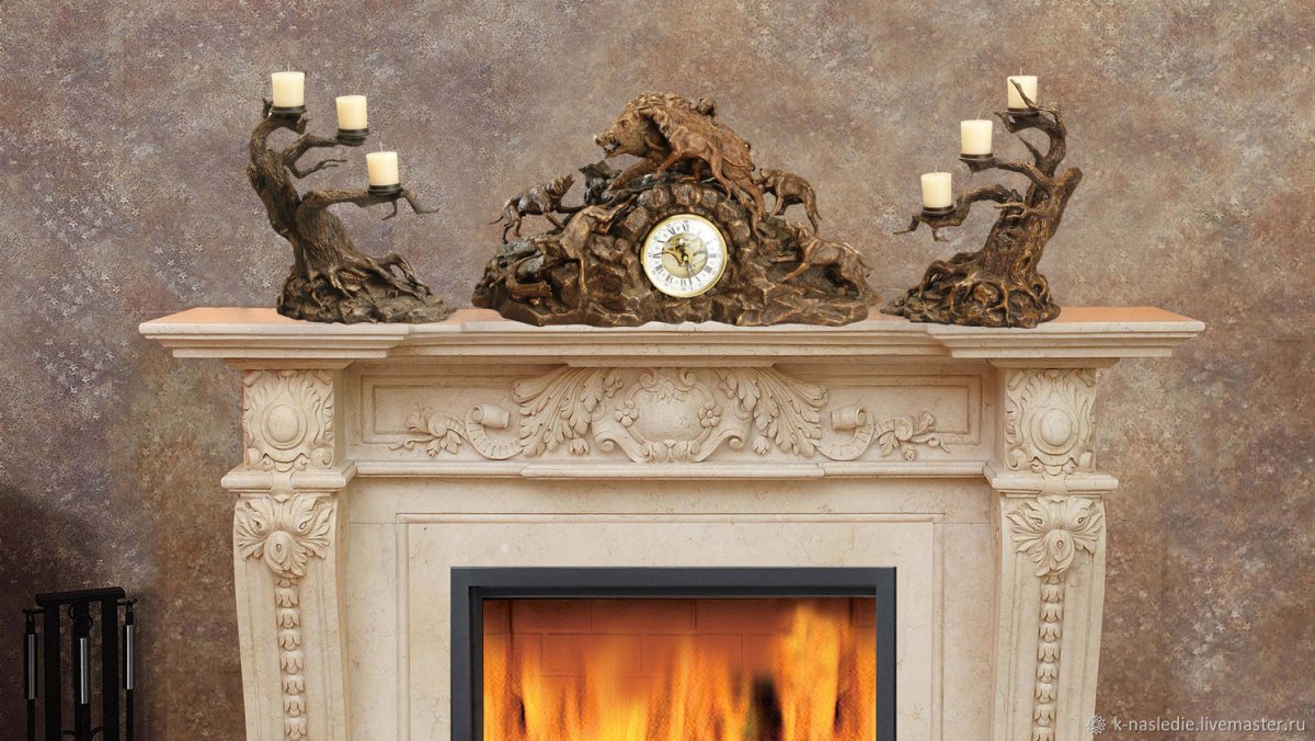 Украшение камина