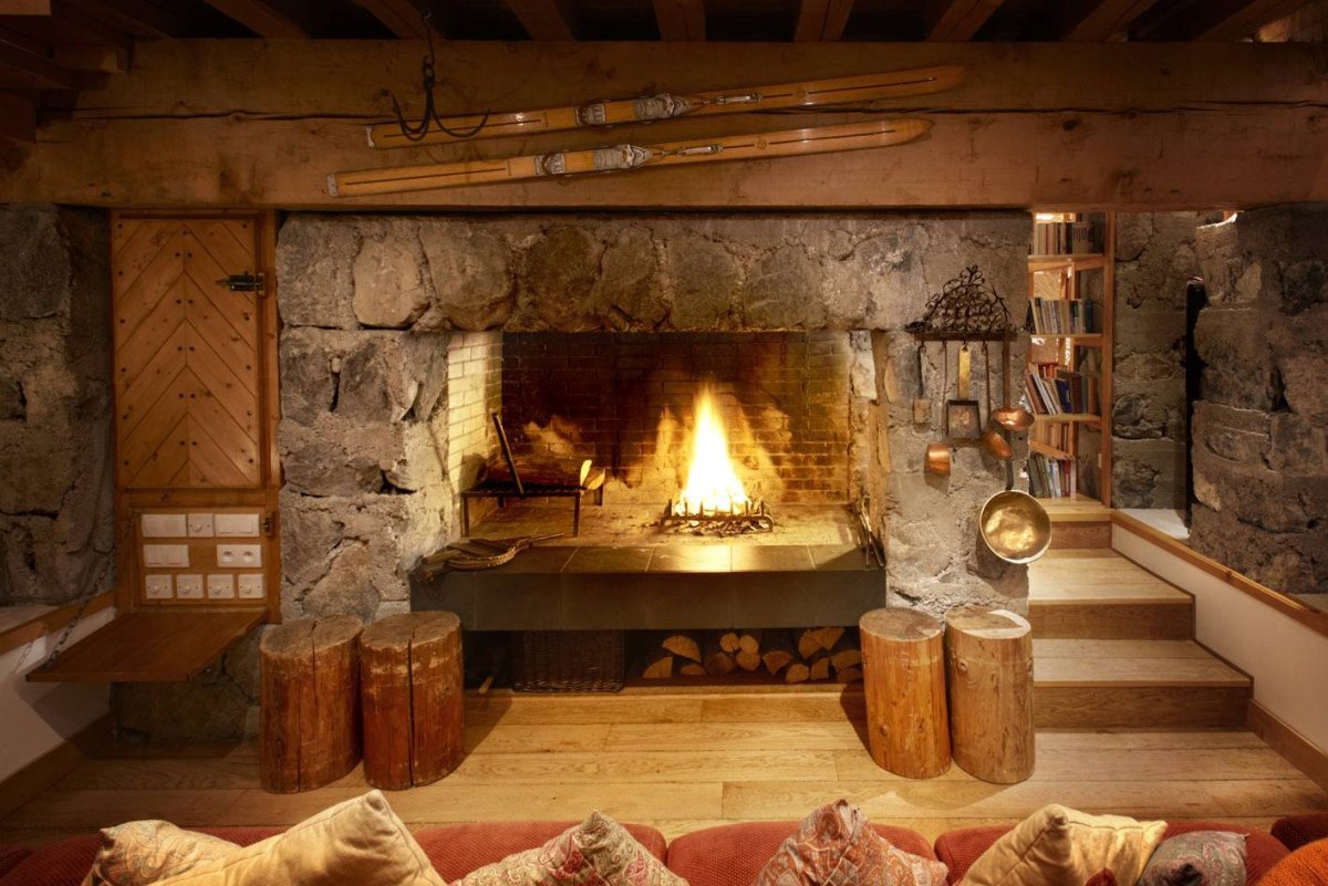 Камин в современном интерьере