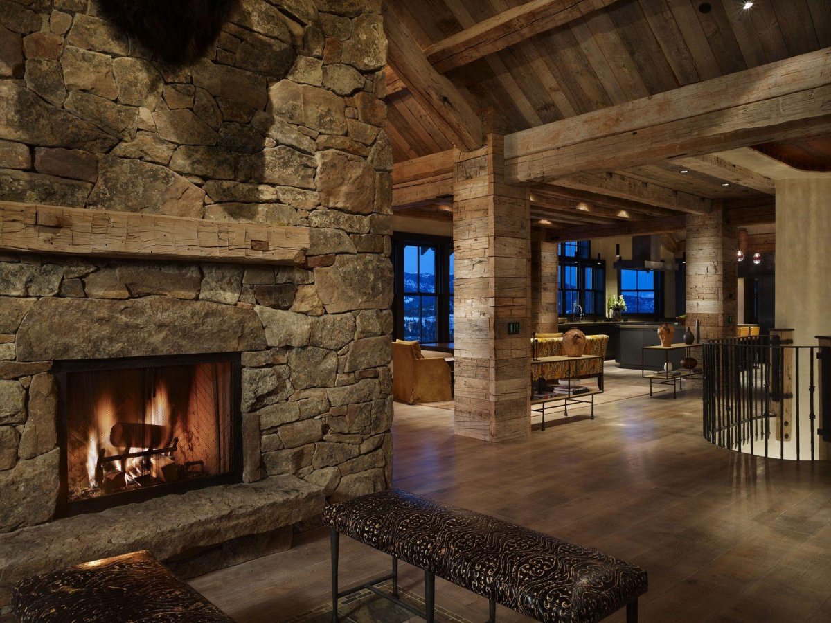 Рустикальный камин