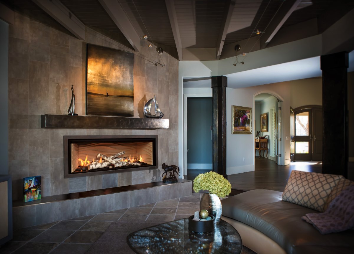 Охотничий домик с камином