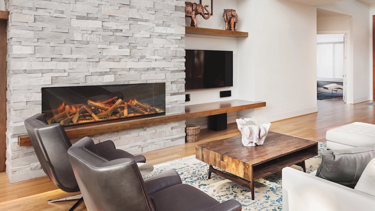 Комната с камином