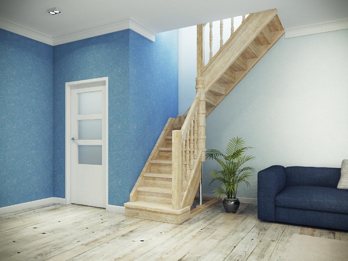 Лестница между двух стен