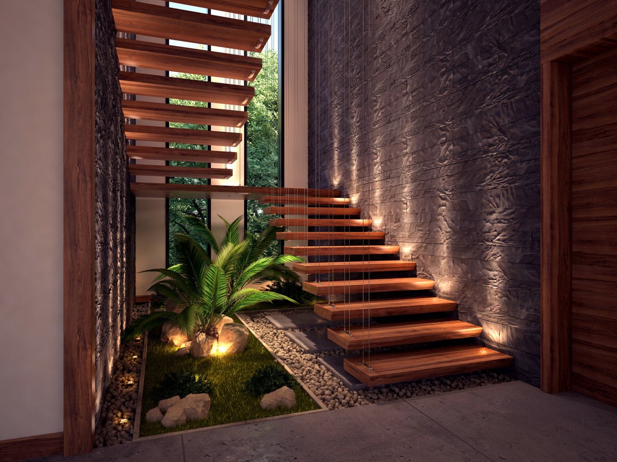 Уличная лестница таунхауса