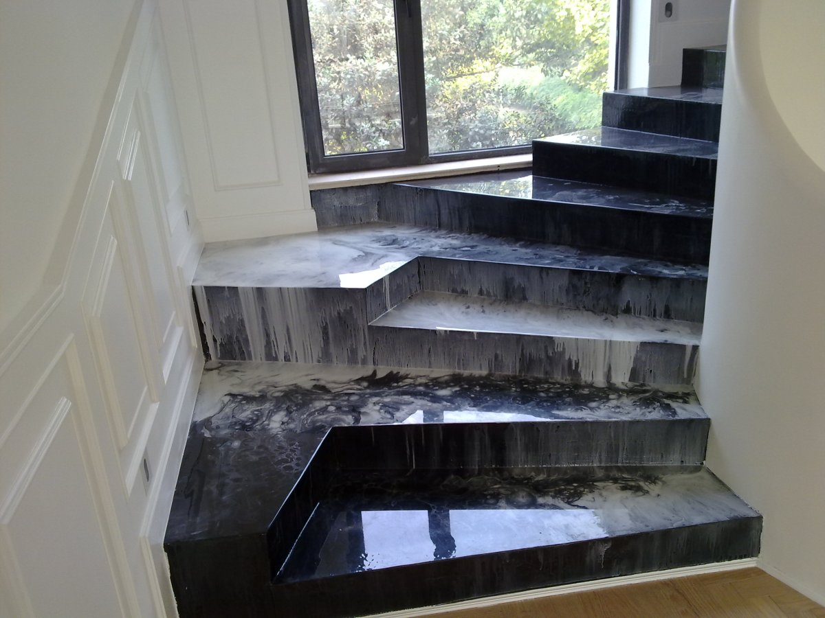 Декоративный бетонный пол