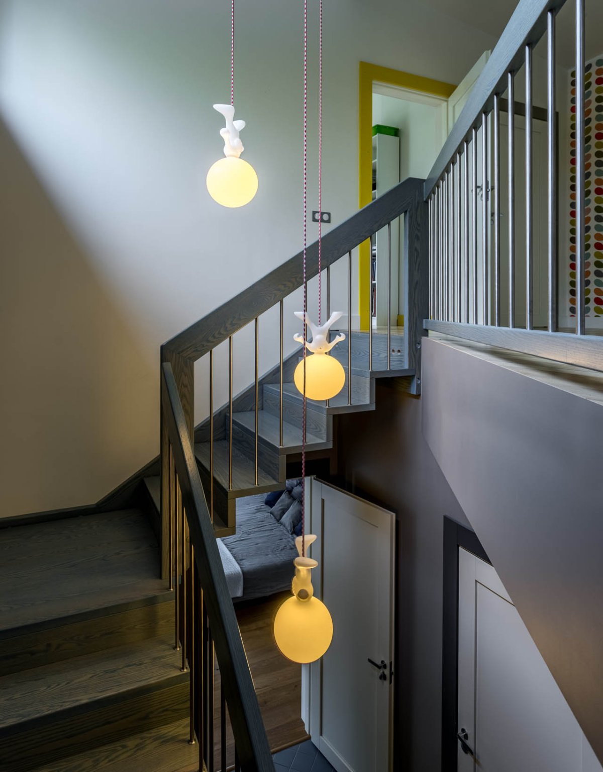 Освещение лестницы в скандинавском стиле