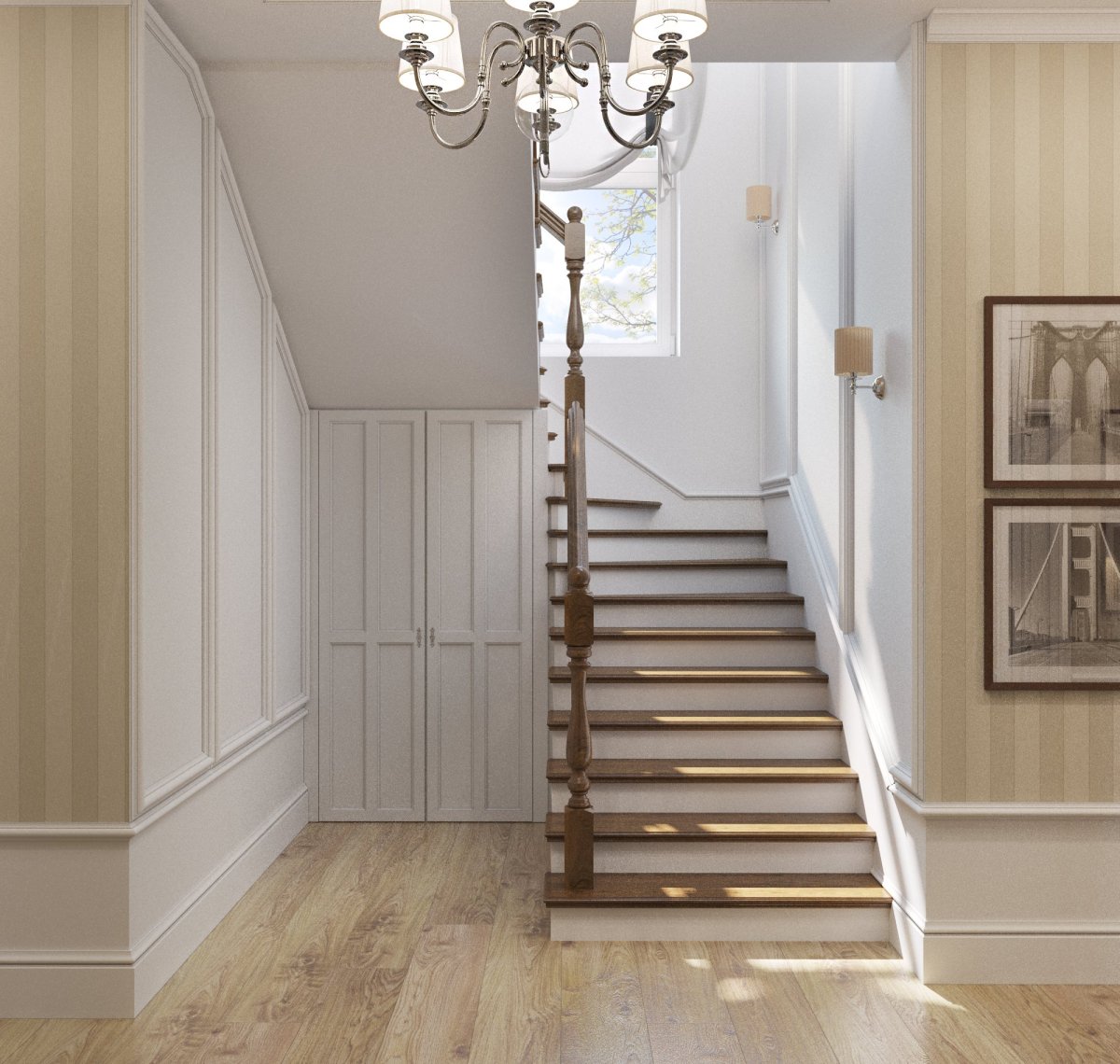 Лестницы в интерьере загородного дома