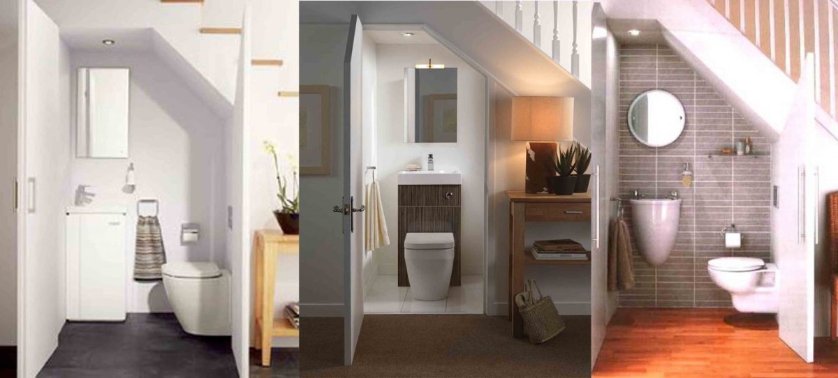 Санузел в мансарде