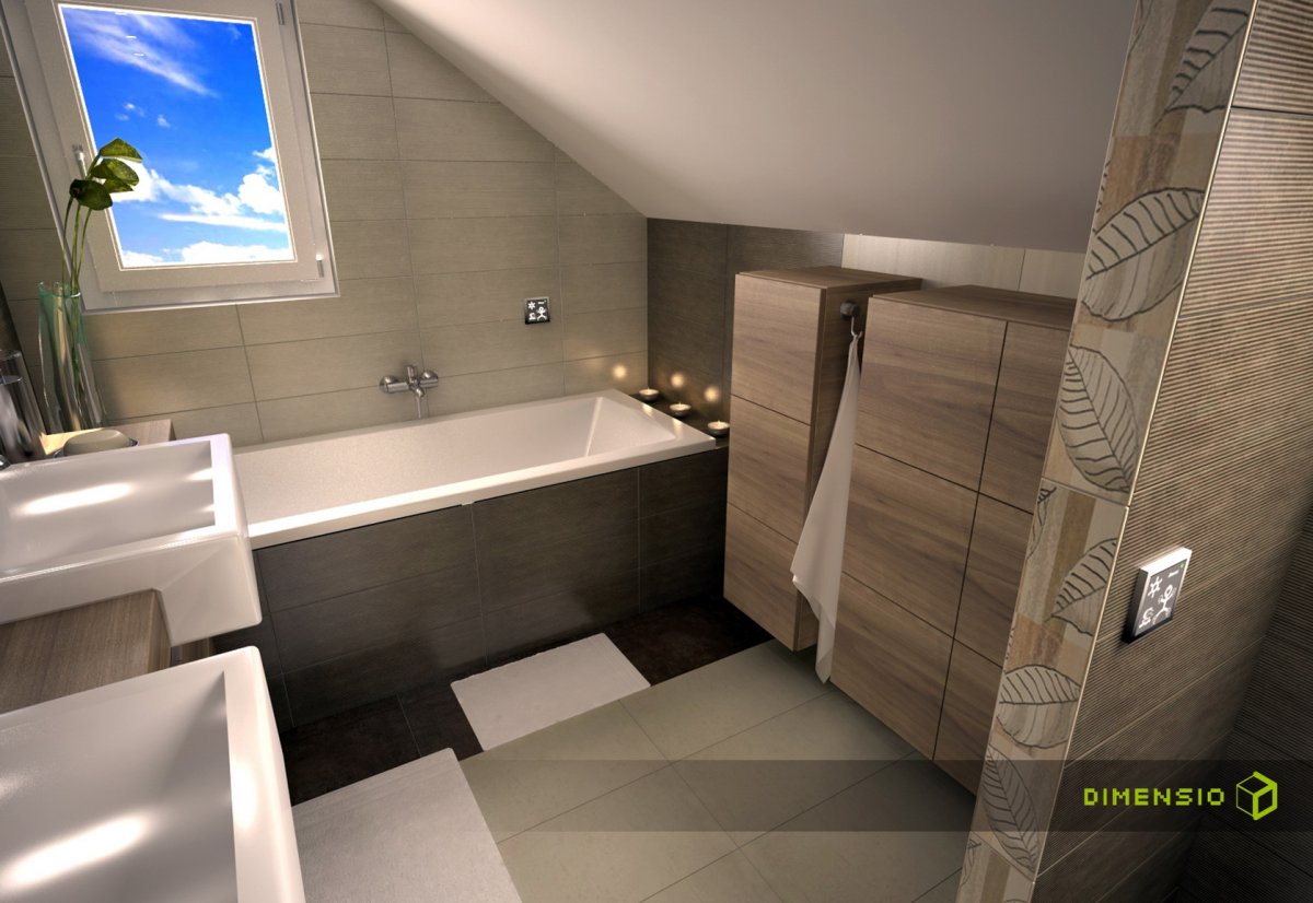 Санузел под лестницей в частном доме