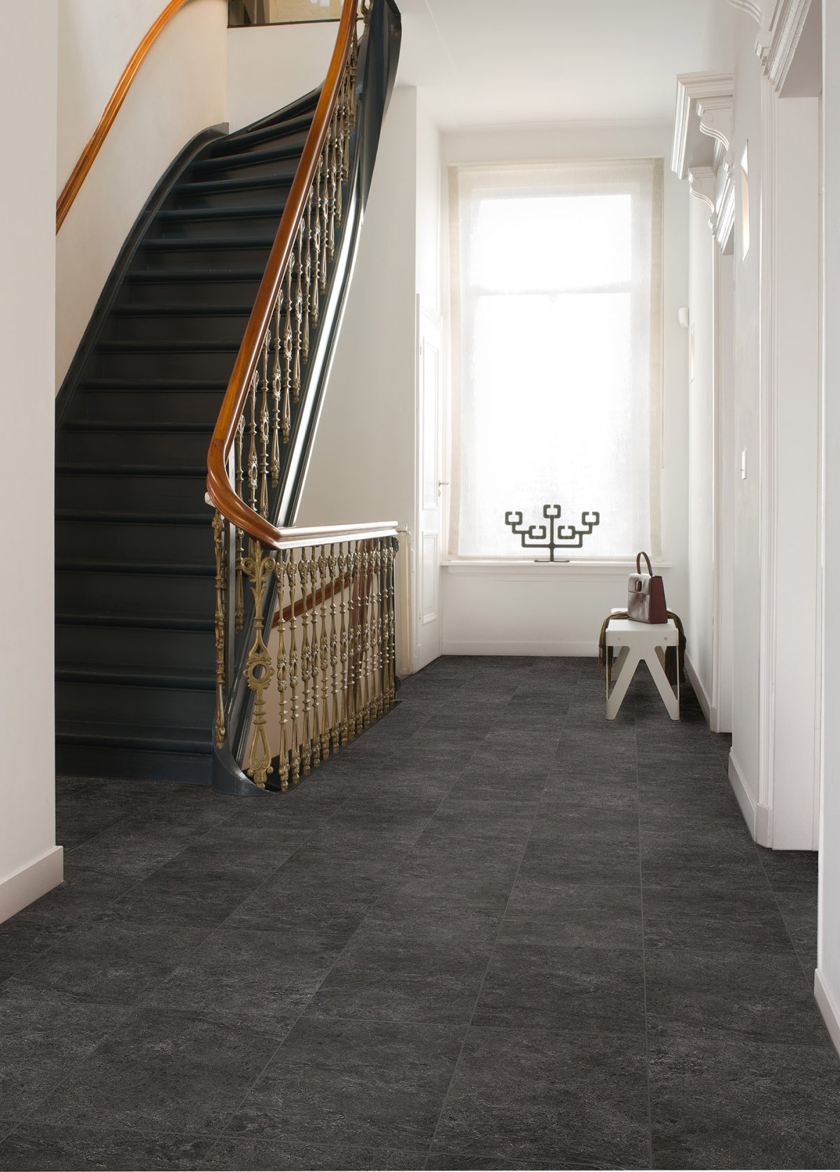 Доска дубовая светло-серая лакированная uf1304