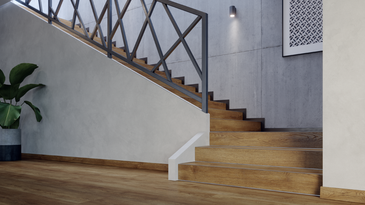 Отделка ступеней лестницы