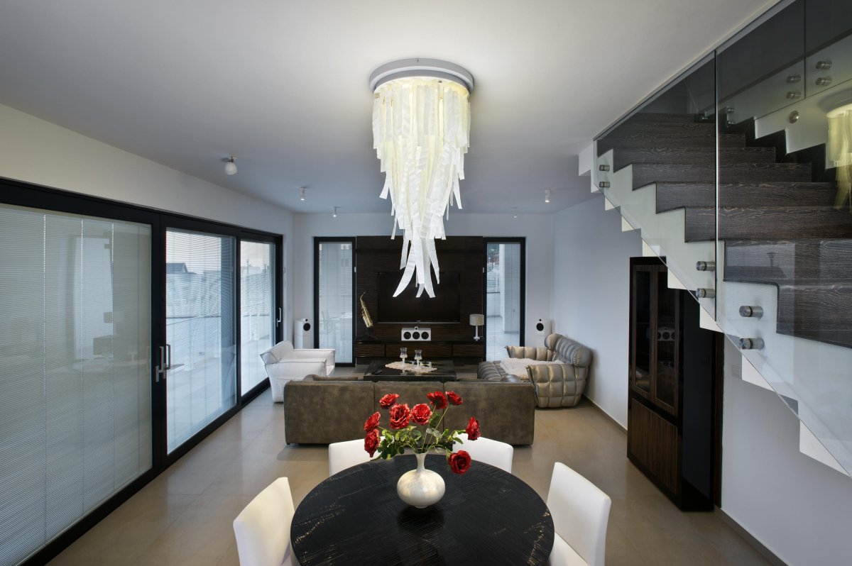 Люстра Каскад в интерьере