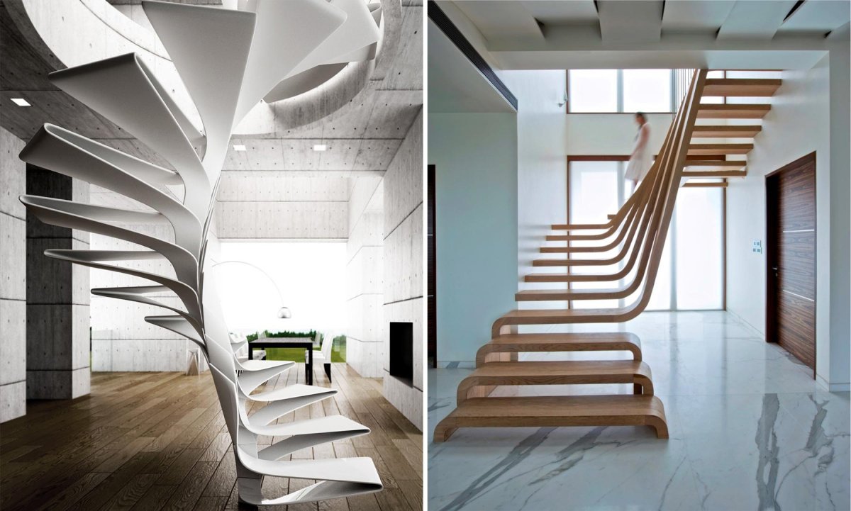 Лестницы в минималистическом стиле