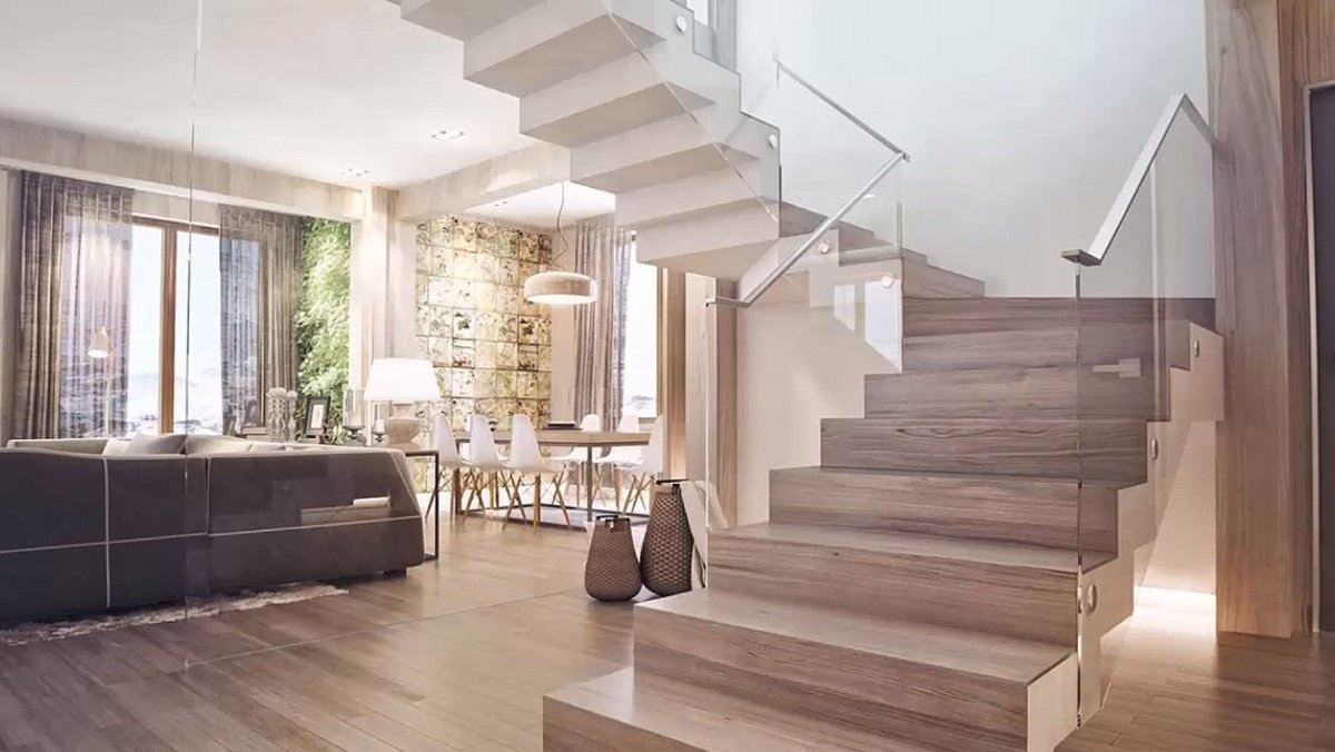 Прихожая с лестницей