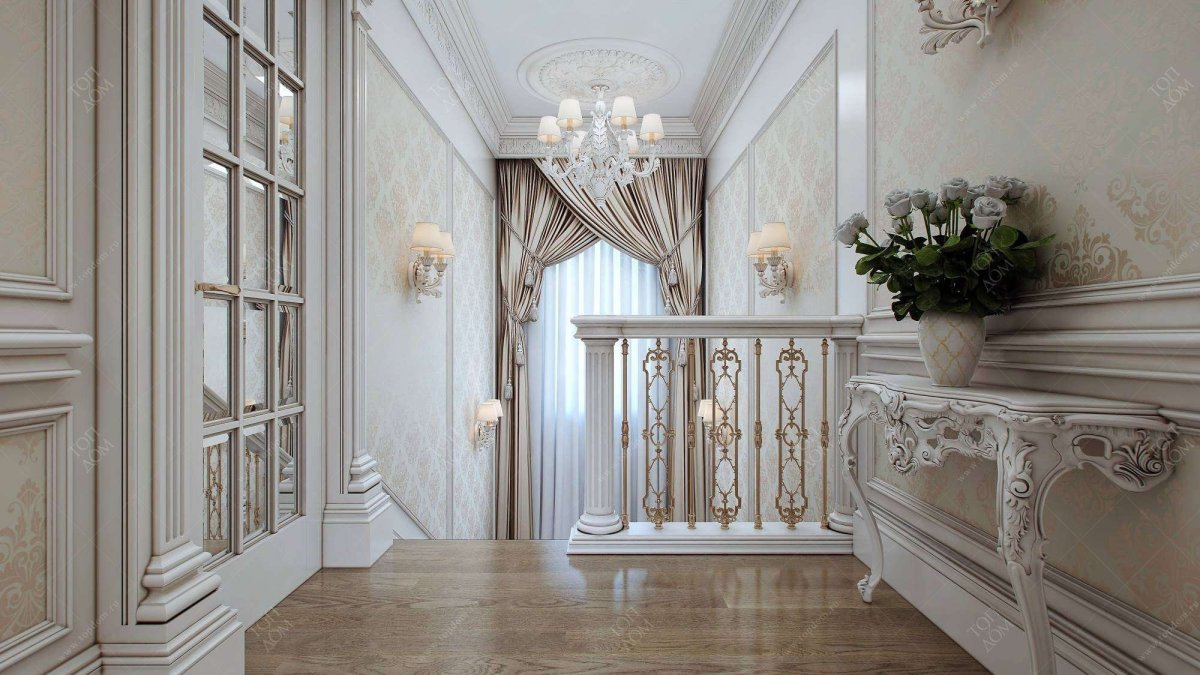 Лепнина на стенах в интерьере