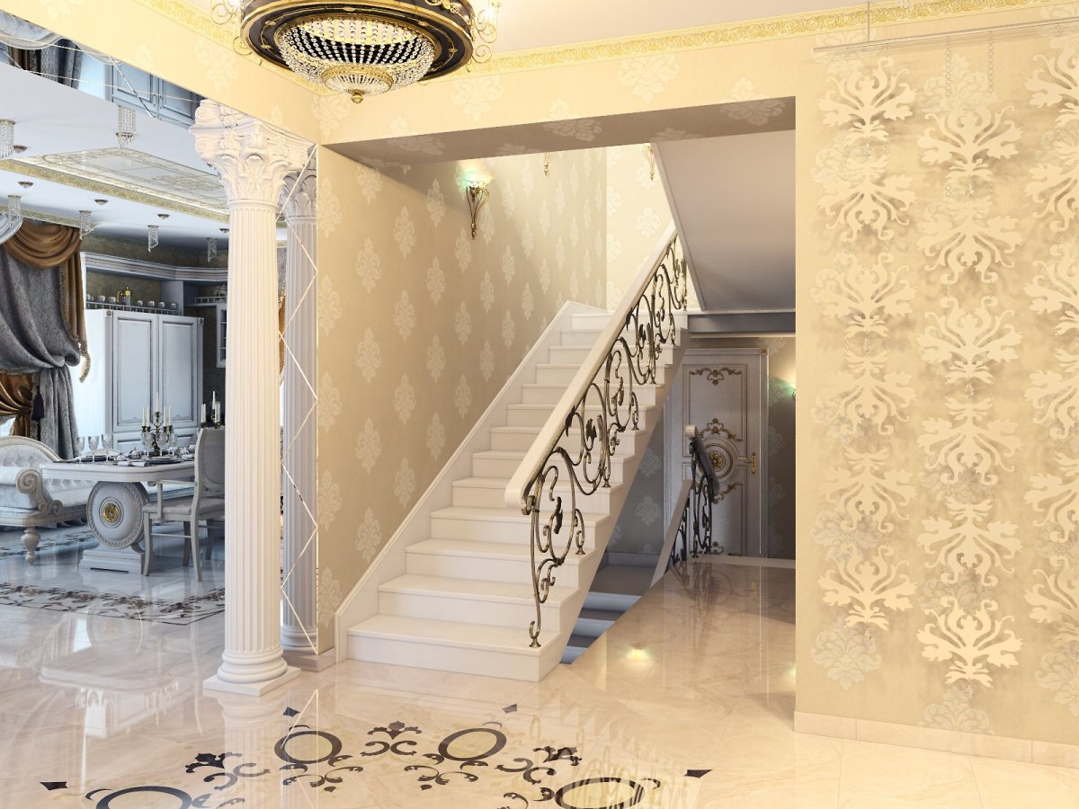 Лестница в прованском стиле