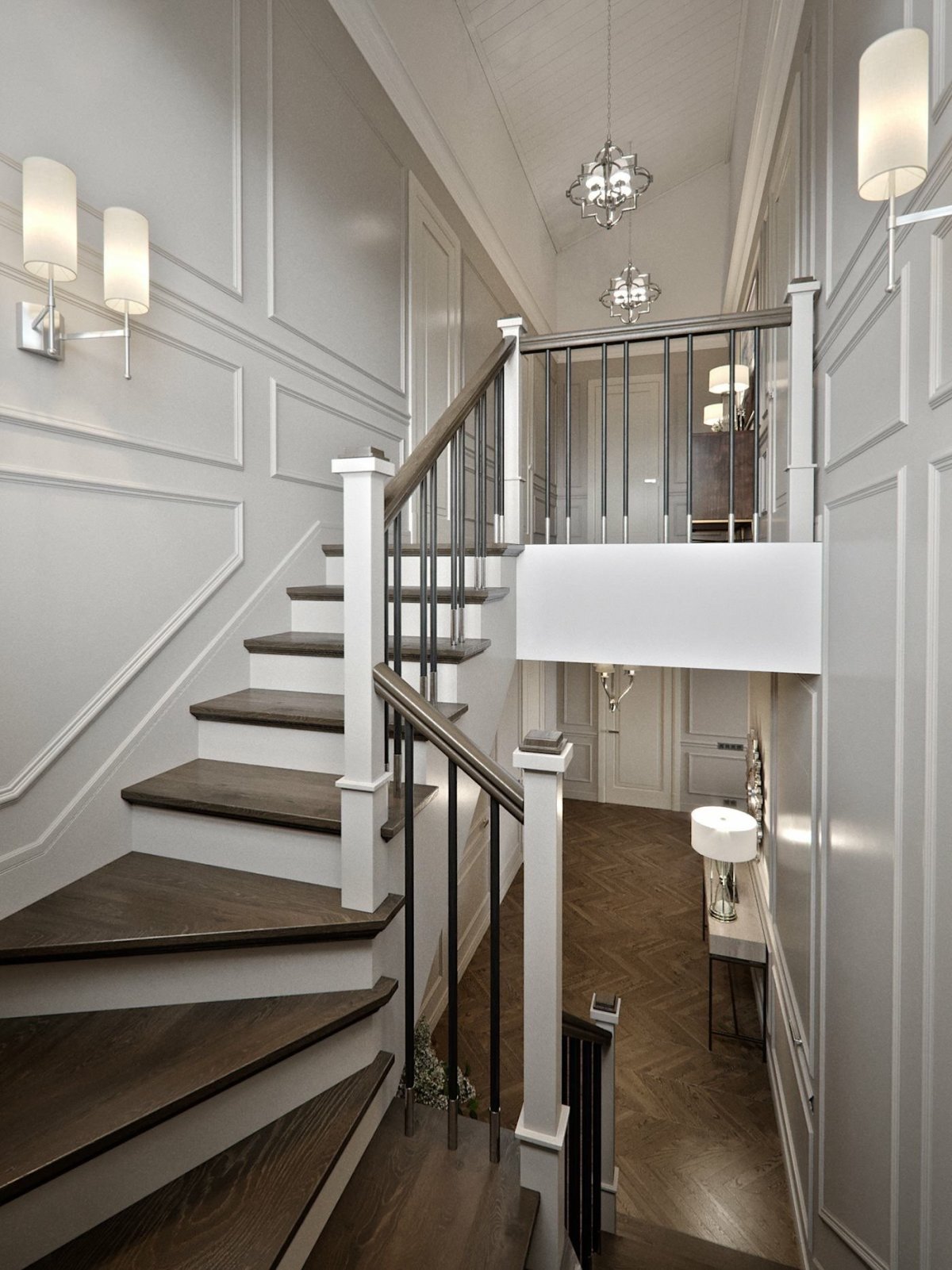 Лестница в стиле Неоклассика