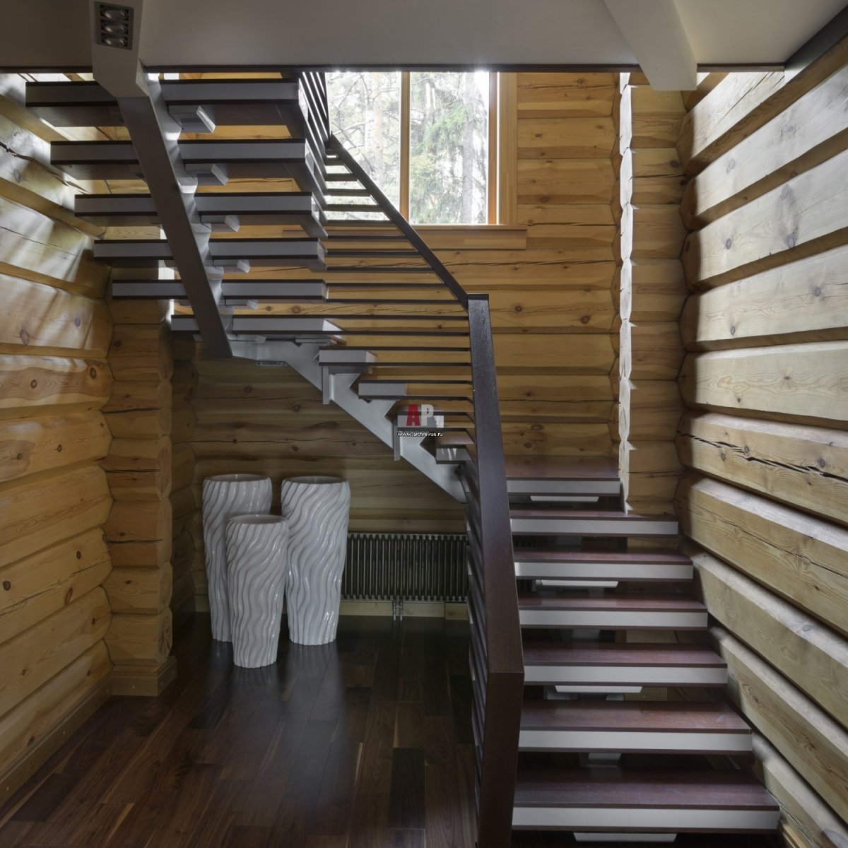 Дом из профилированного бруса внутри