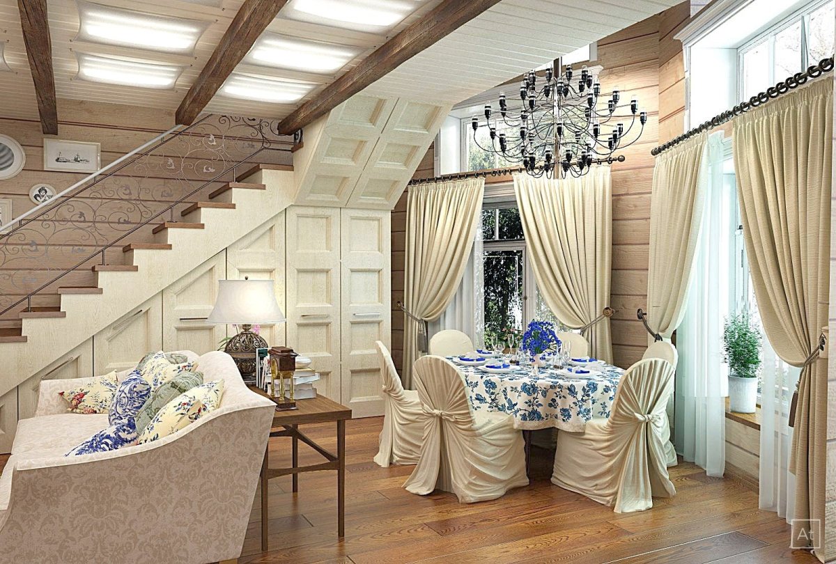 Красивые деревянные лестницы